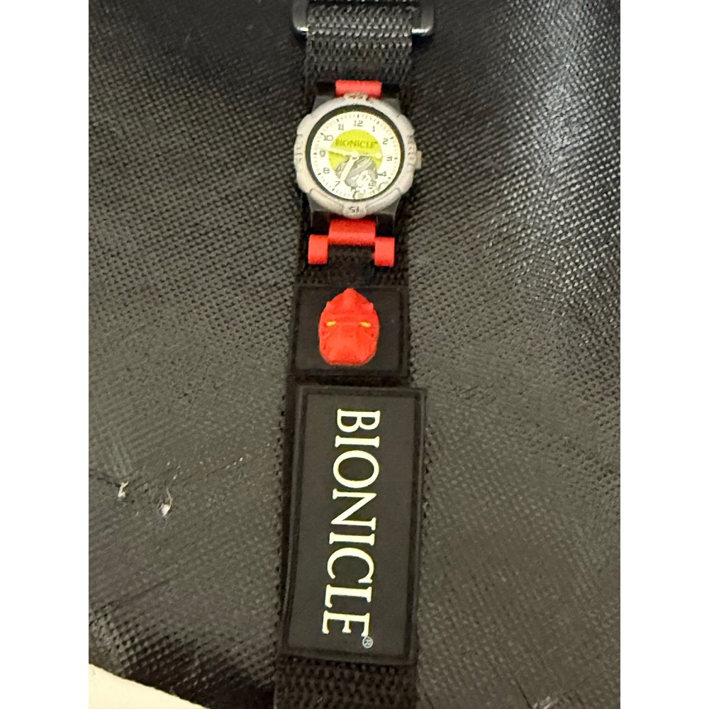 Vintage Bionicle Lego Watch Black Red Collectors Item Kids Toy‎